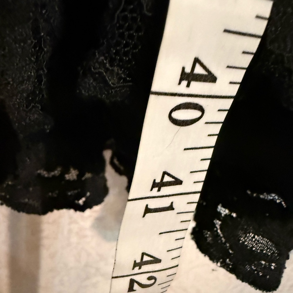 Vintage Connected Apparel Black Lace, Tye On Shoulders Maxi Dress, Feminine 16 - Picture 8 of 8